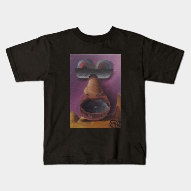 Floating Portrait Kids T-Shirt by ManolitoAguirre1990